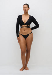 Wrap Sun Top - Black - Matteau